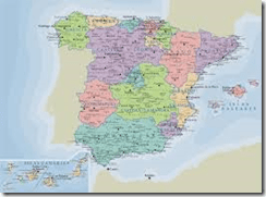 MAPA DE ESPA&Ntilde;A